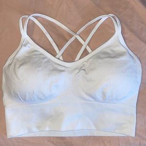 White Sports Bra